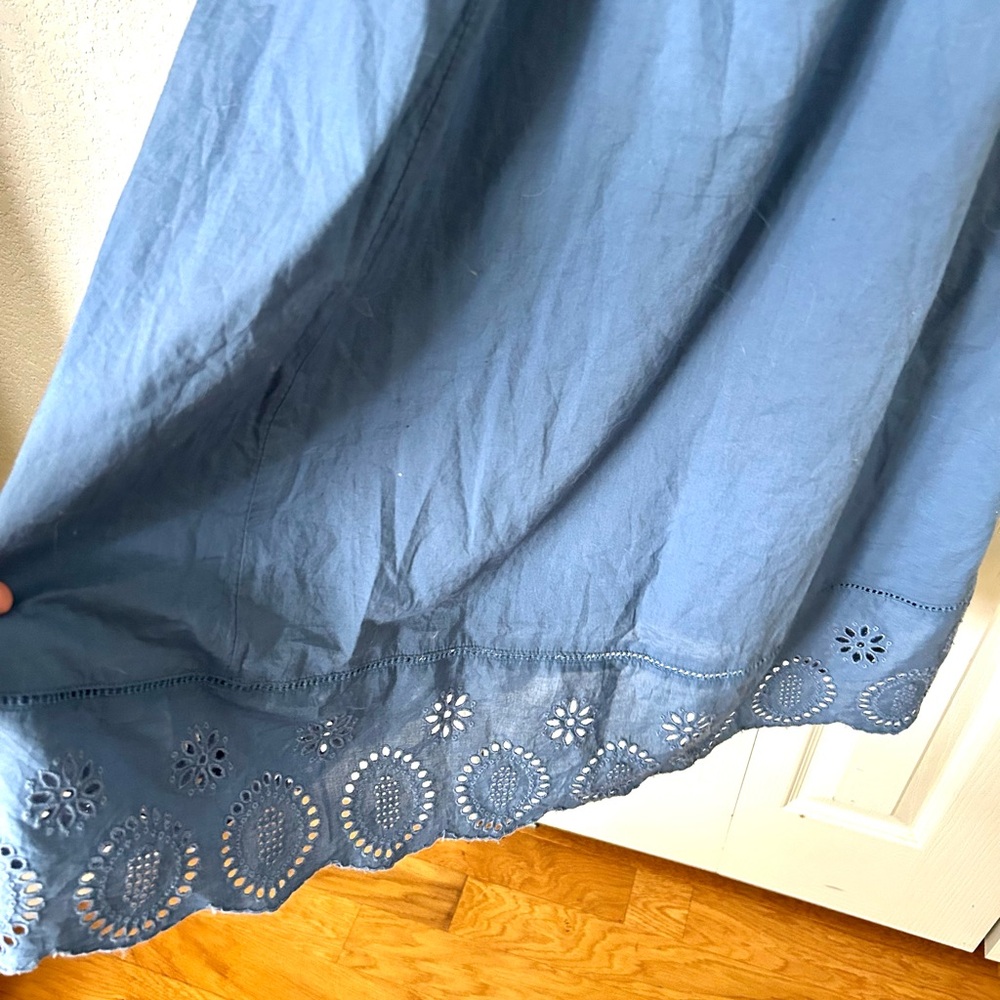 American Eagle Smocked Midi Dress with Eyelet Hem - Picture 5 of 6